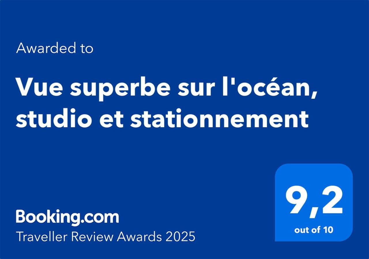 Vue Superbe Sur L'Ocean, Studio Et Stationnement 생장드몽 외부 사진